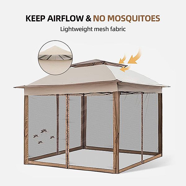 Outdoor Aluminum Luxury Pop-up Pavilion Tent - 10G01U