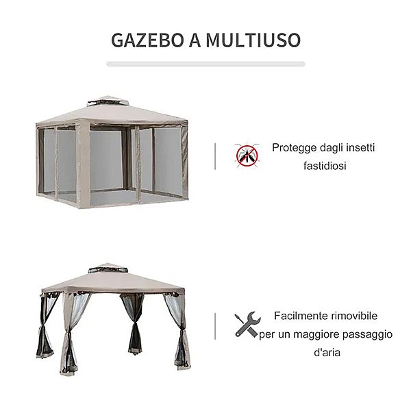 2-Storey Metal Roof Party Tent - 10G02C