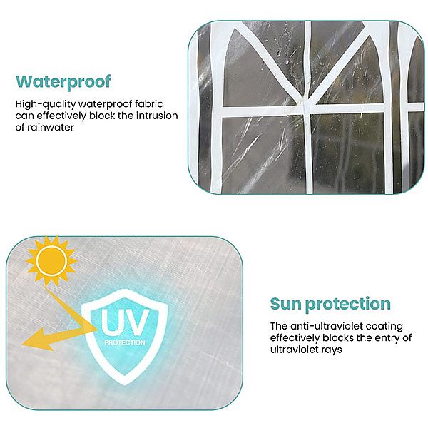 Outdoor Pavilion Tent with 4 Detachable Side Walls - 10G02J